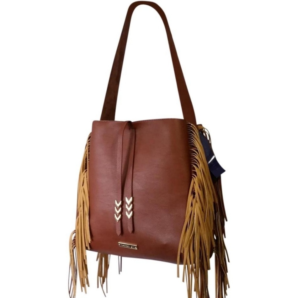 Madden Girl Fringe Bucket Bag